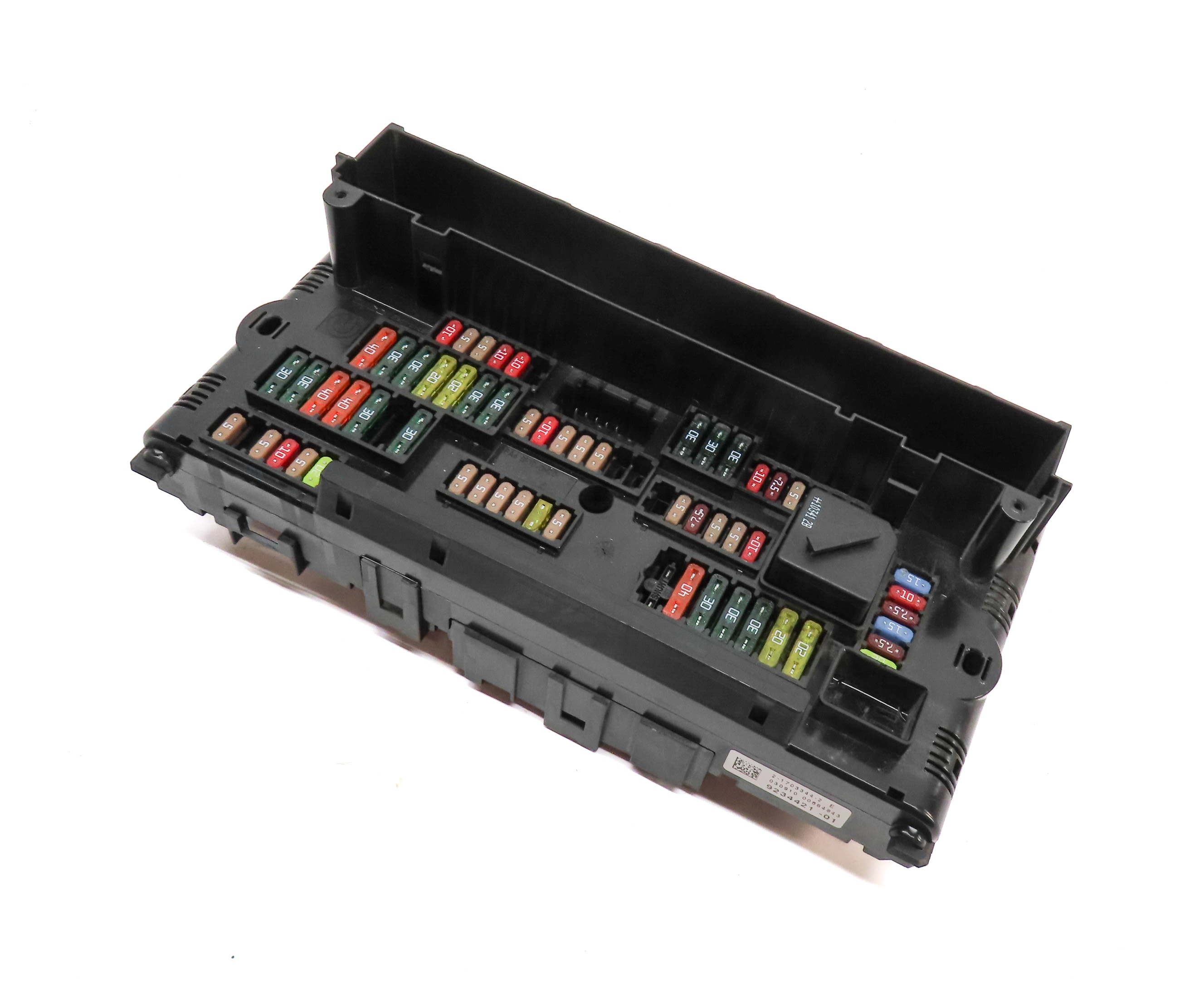 2011 BMW 750I 750LI (F01 F02) BCM POWER DISTRIBUTION FUSE BOX BODY MODULE CRADLE — exact item pictured